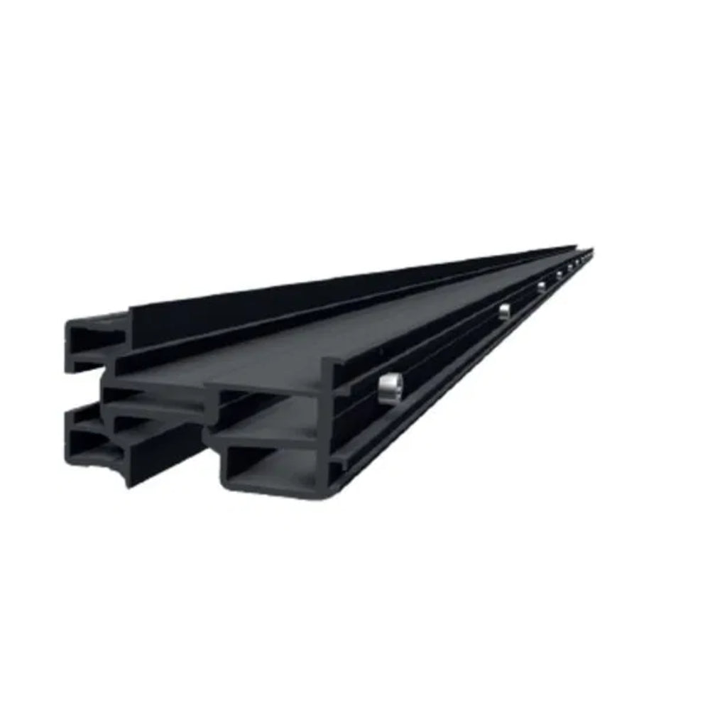 SL Rack Fassadensystem Unten - 4575 mm, schwarz eloxiert